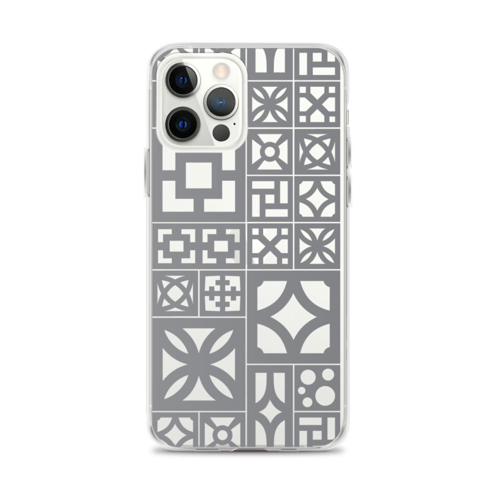 iPhone Grey Breeze Blocks "Motif" Case