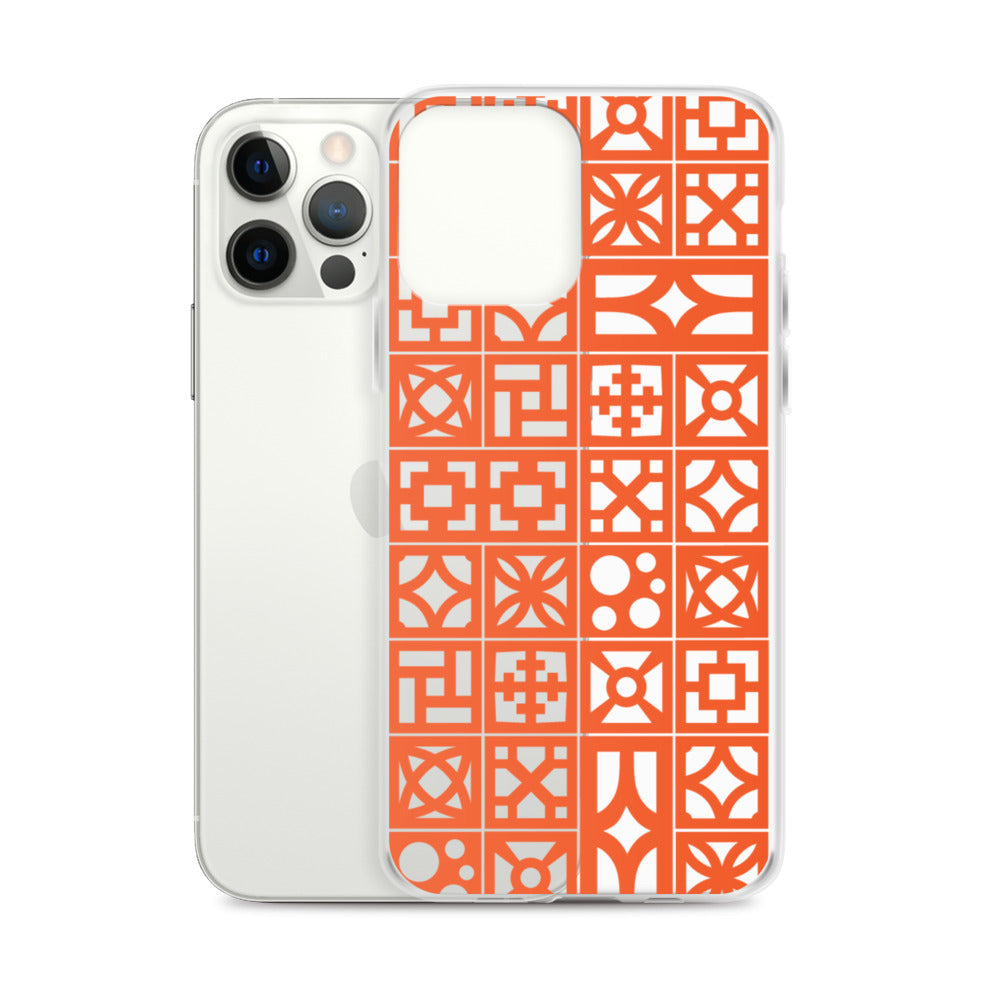 iPhone Orange Breeze Blocks "Pattern" Case