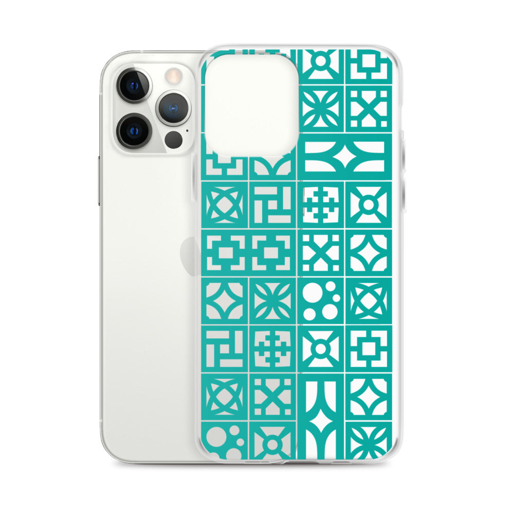 iPhone Aqua Breeze Blocks "Pattern" Case
