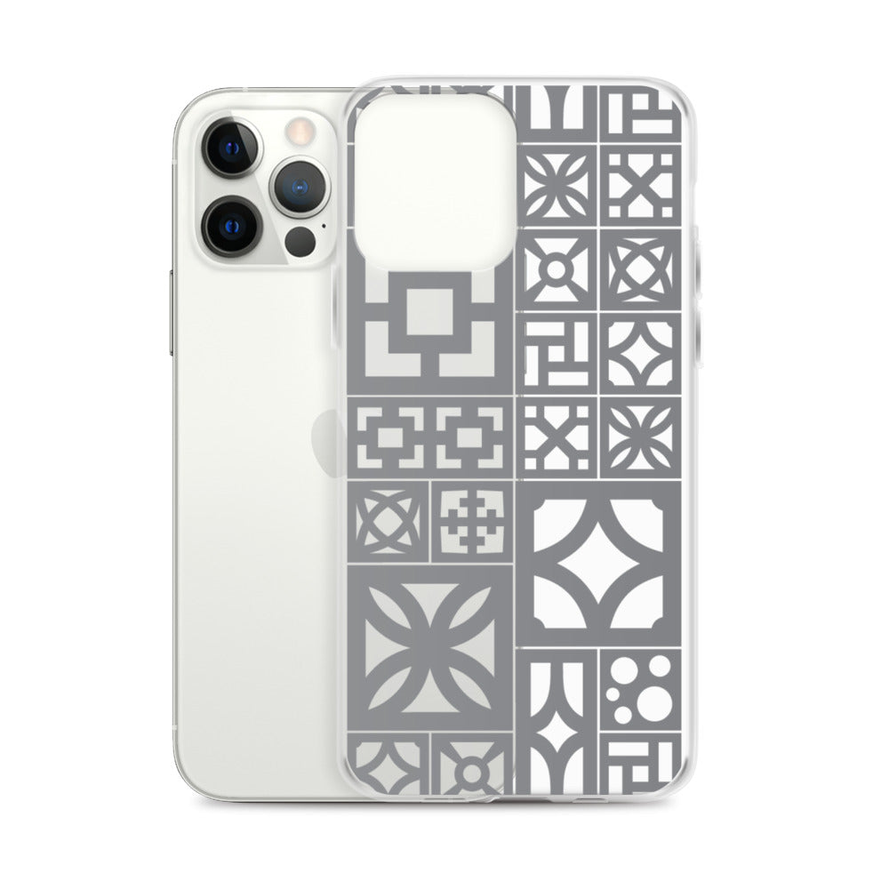 iPhone Grey Breeze Blocks "Motif" Case