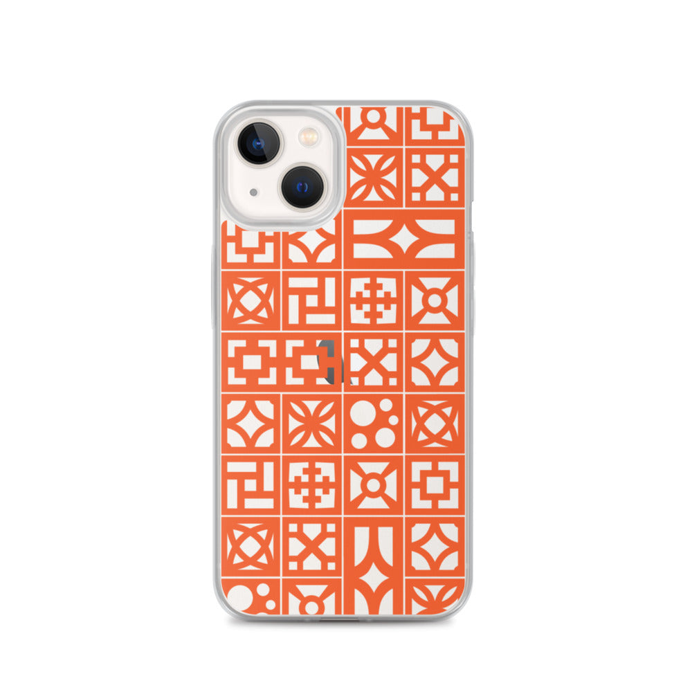iPhone Orange Breeze Blocks "Pattern" Case