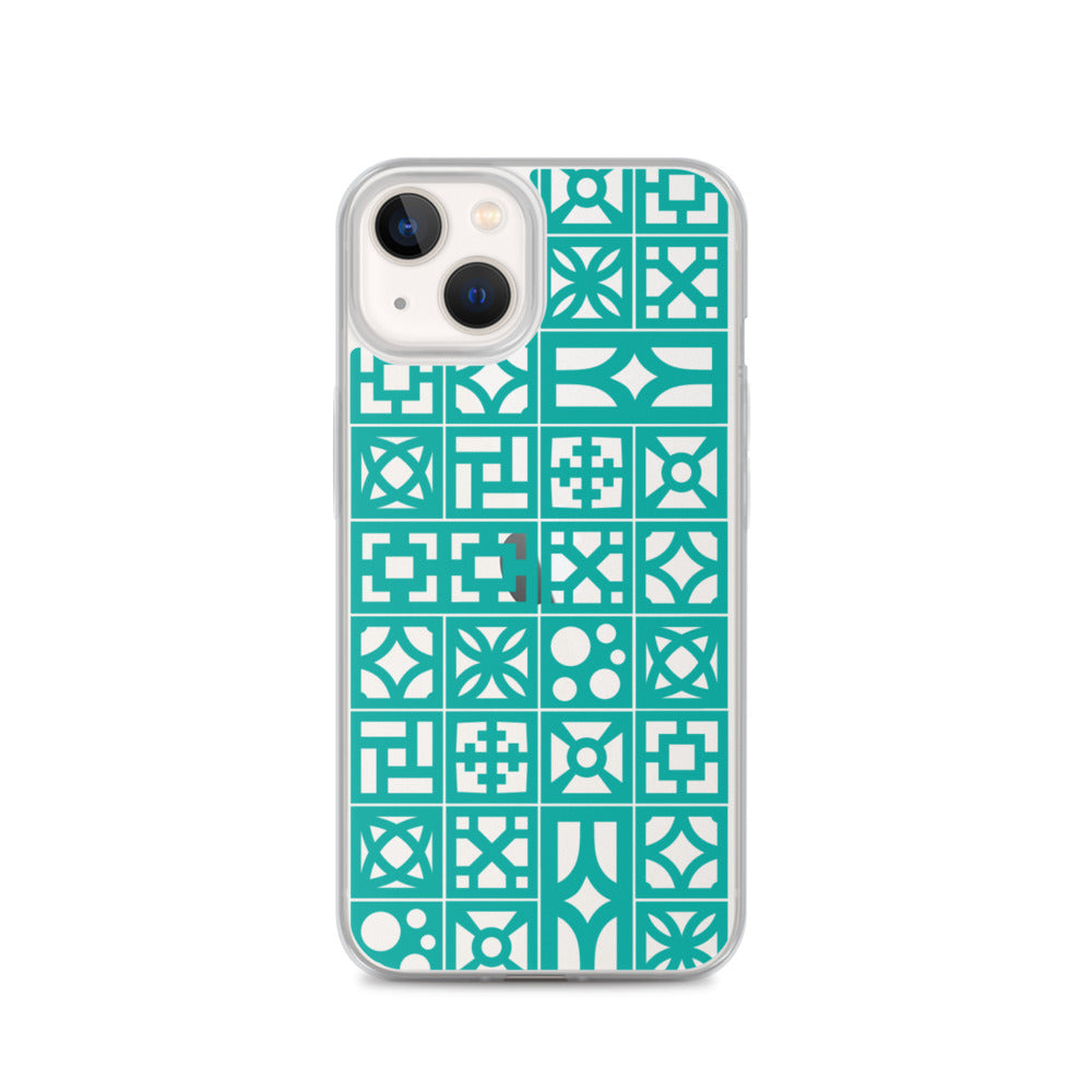 iPhone Aqua Breeze Blocks "Pattern" Case