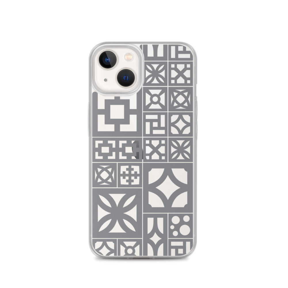 iPhone Grey Breeze Blocks "Motif" Case