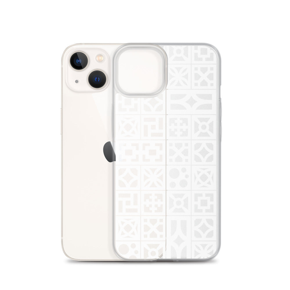 iPhone White Breeze Blocks "Pattern" Case