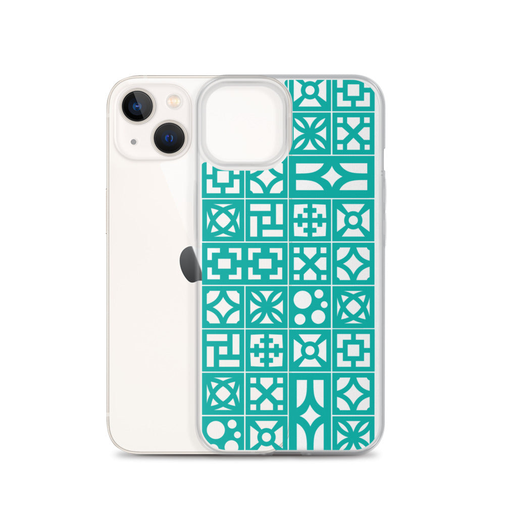 iPhone Aqua Breeze Blocks "Pattern" Case