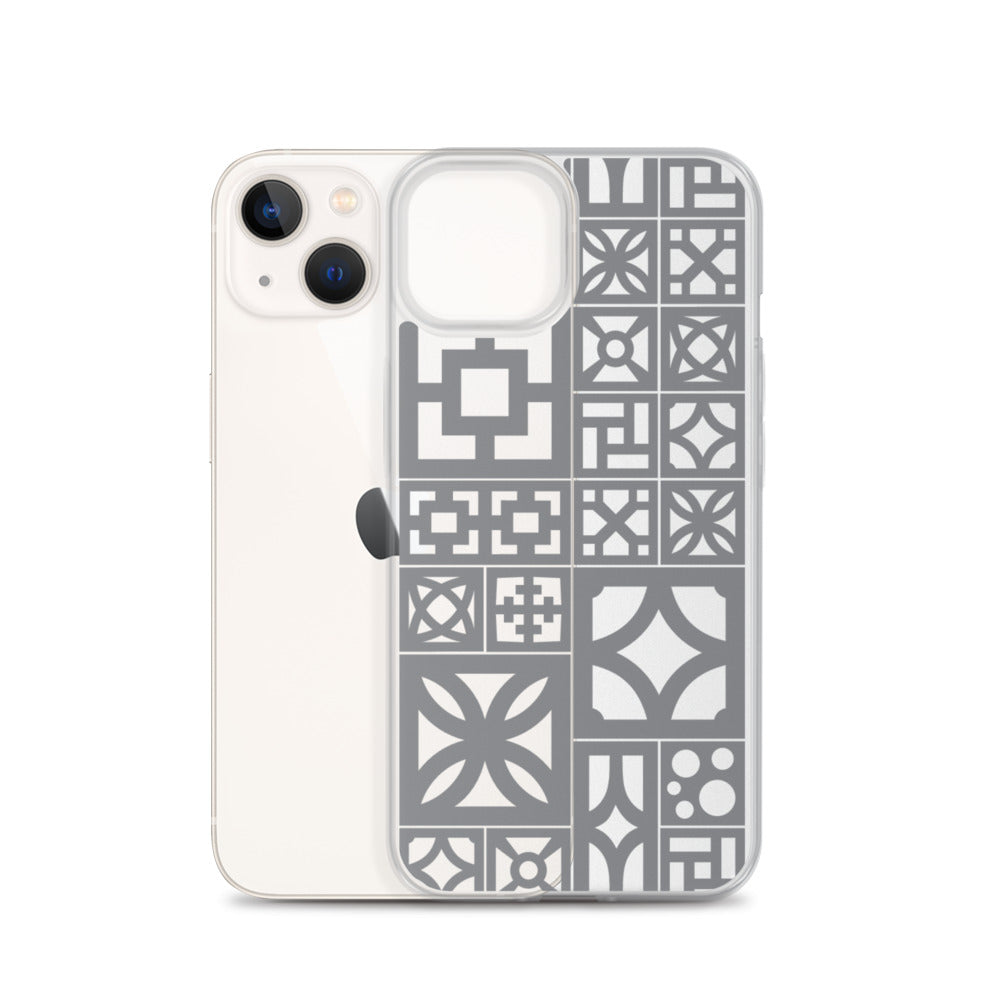 iPhone Grey Breeze Blocks "Motif" Case