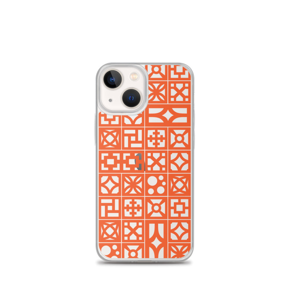 iPhone Orange Breeze Blocks "Pattern" Case