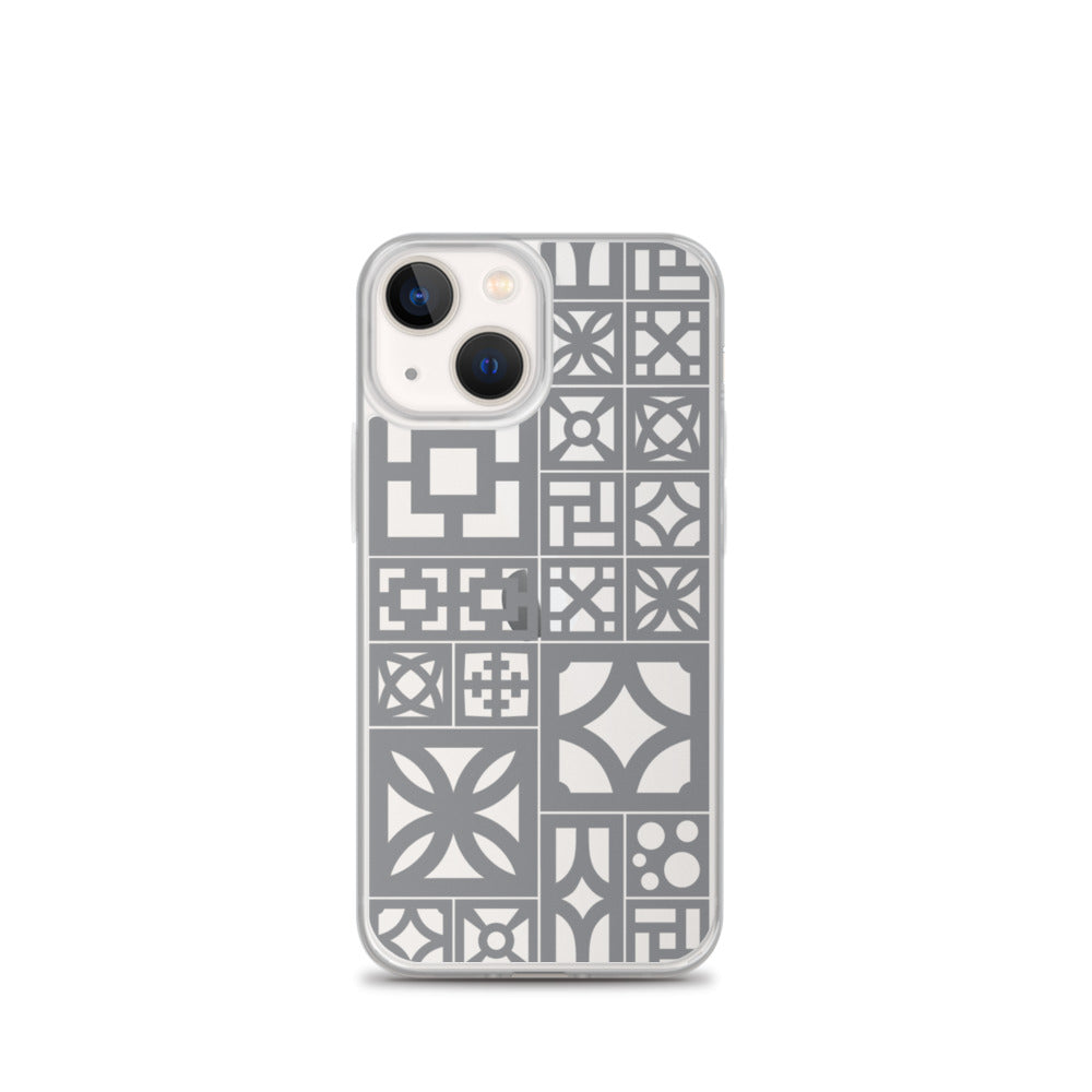 iPhone Grey Breeze Blocks "Motif" Case