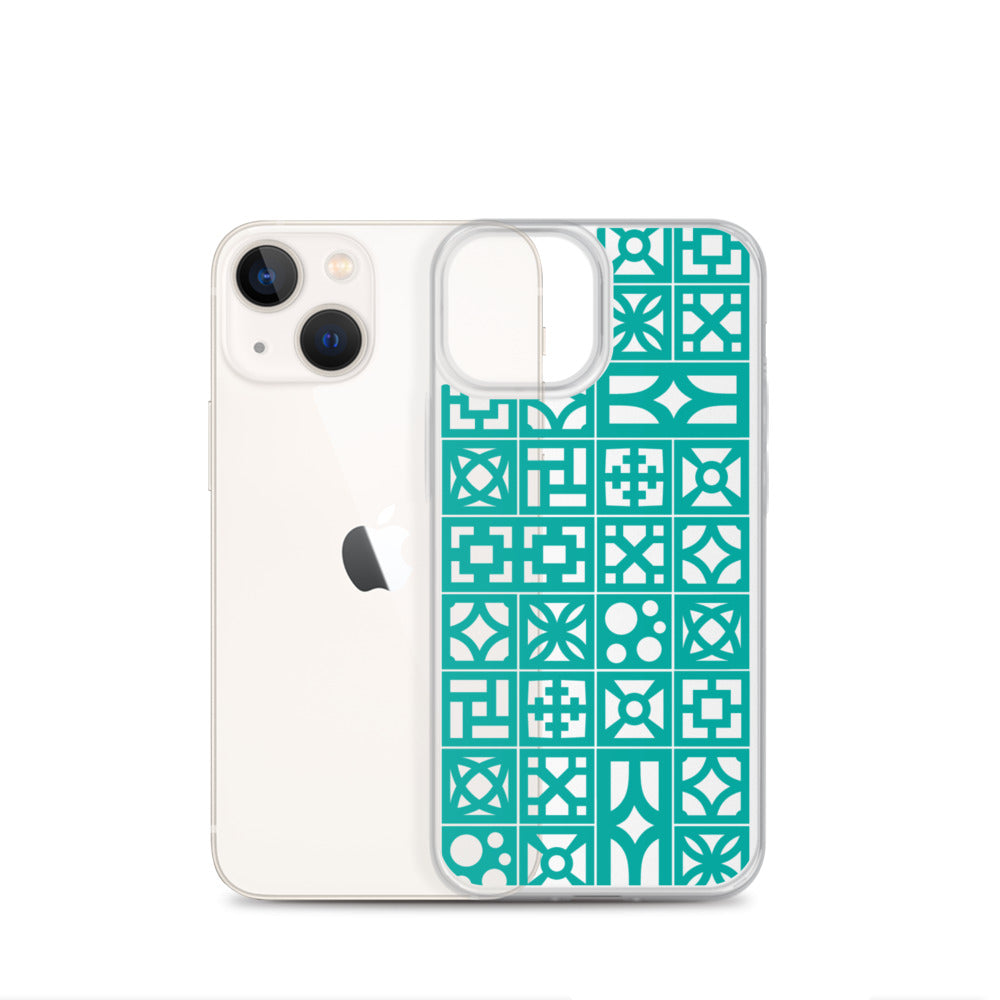 iPhone Aqua Breeze Blocks "Pattern" Case