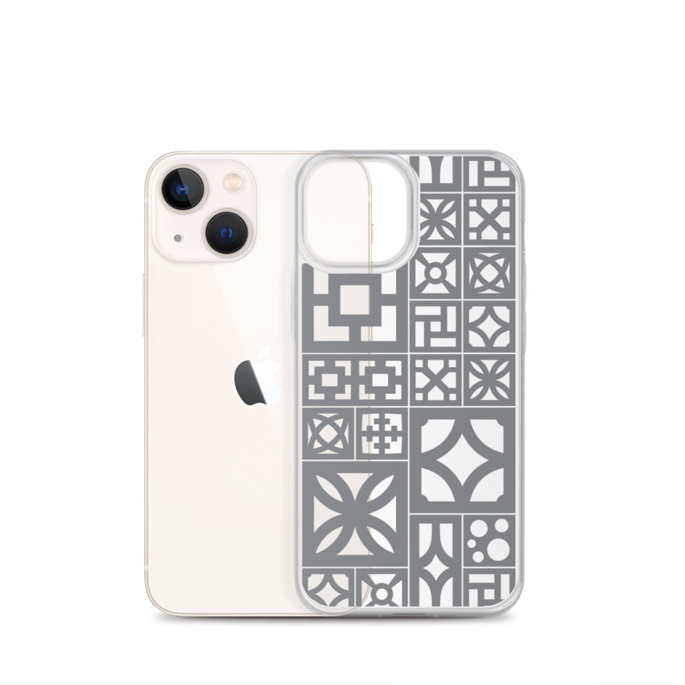 iPhone Grey Breeze Blocks "Motif" Case