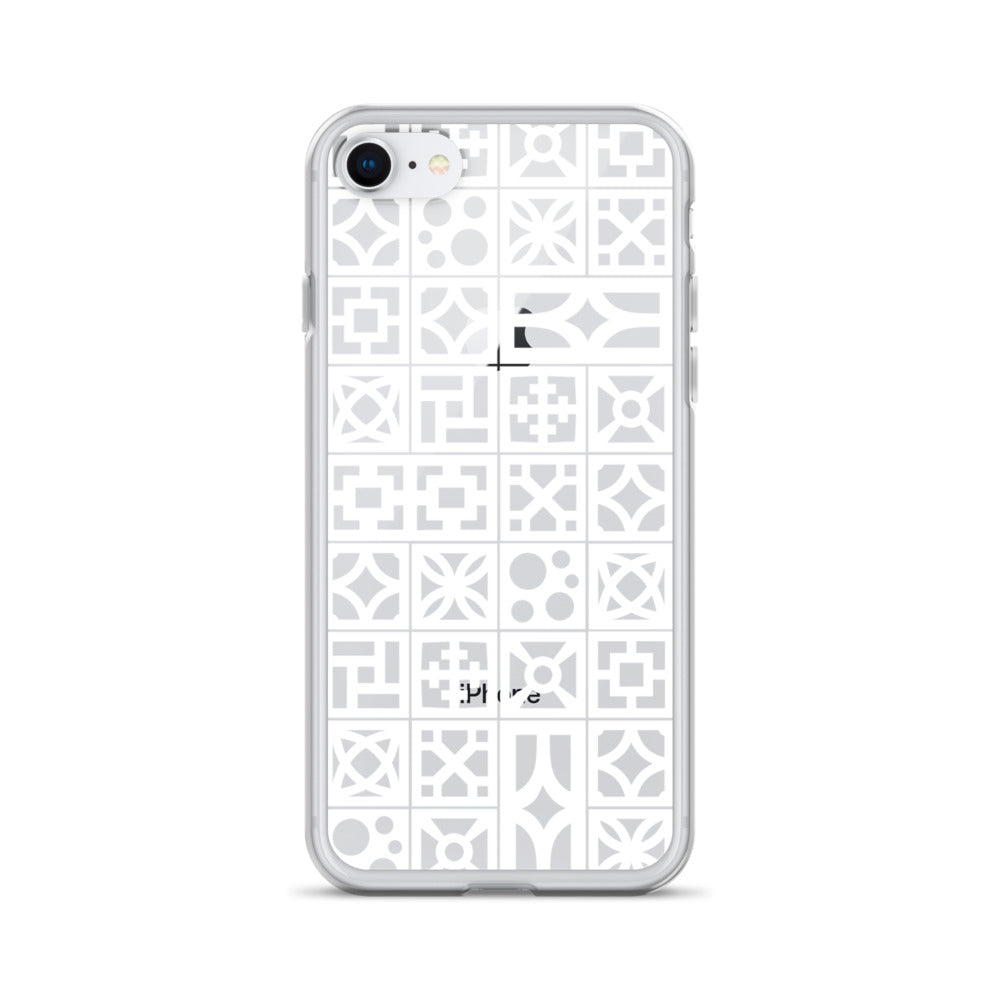 iPhone White Breeze Blocks "Pattern" Case