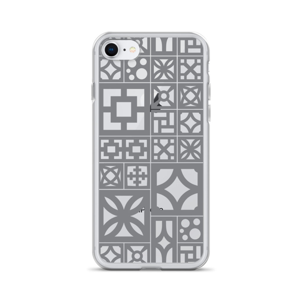iPhone Grey Breeze Blocks "Motif" Case