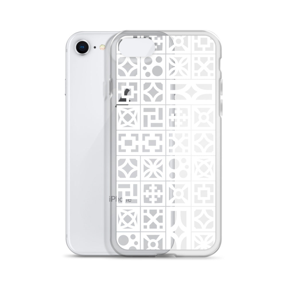 iPhone White Breeze Blocks "Pattern" Case