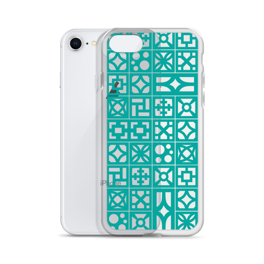 iPhone Aqua Breeze Blocks "Pattern" Case
