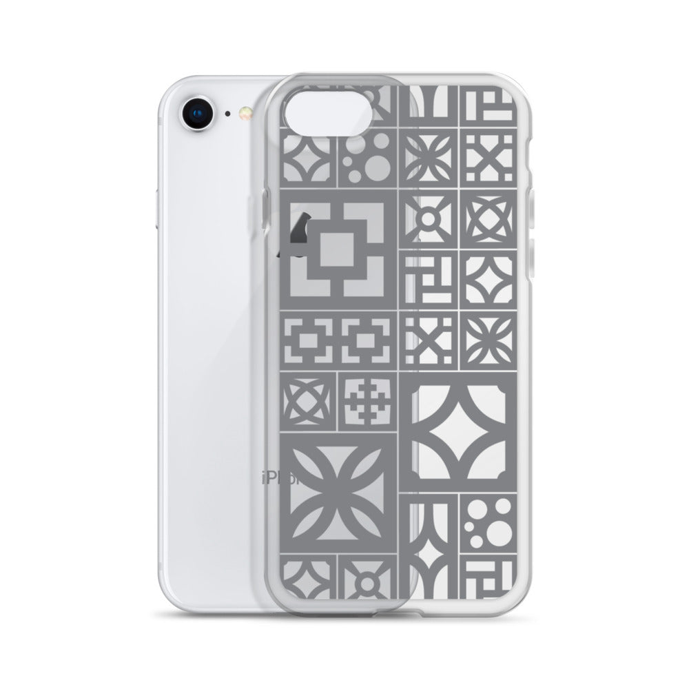 iPhone Grey Breeze Blocks "Motif" Case