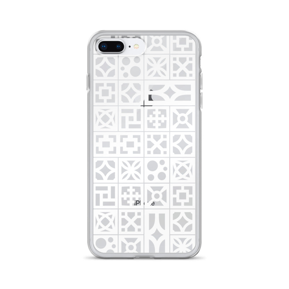 iPhone White Breeze Blocks "Pattern" Case