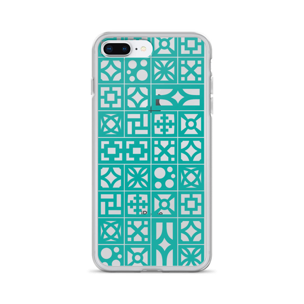 iPhone Aqua Breeze Blocks "Pattern" Case