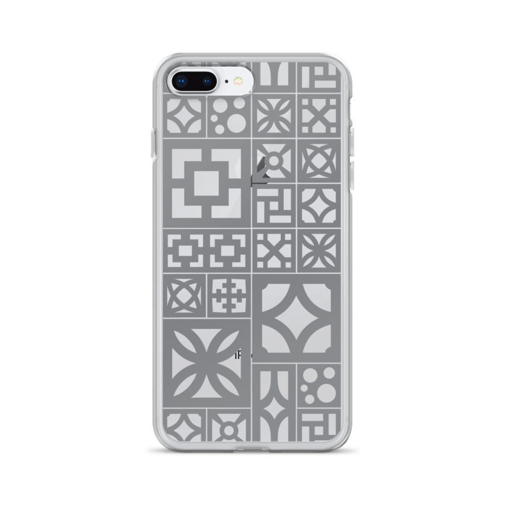 iPhone Grey Breeze Blocks "Motif" Case
