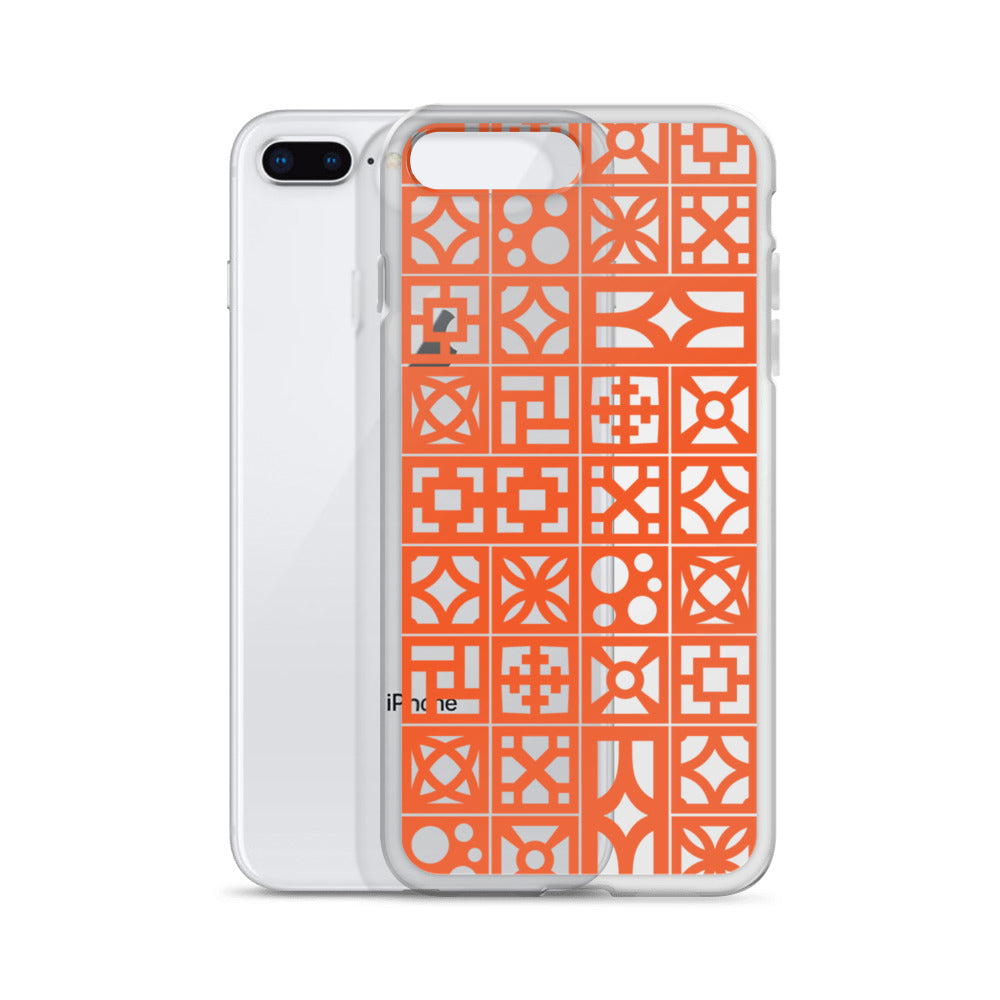 iPhone Orange Breeze Blocks "Pattern" Case