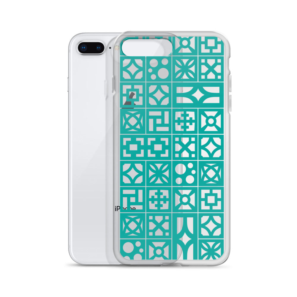 iPhone Aqua Breeze Blocks "Pattern" Case