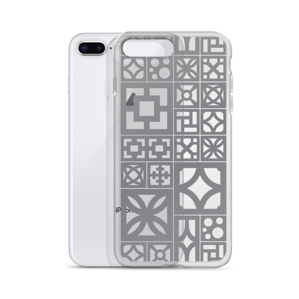 iPhone Grey Breeze Blocks "Motif" Case