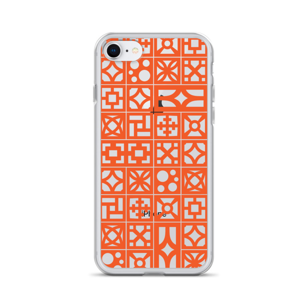 iPhone Orange Breeze Blocks "Pattern" Case