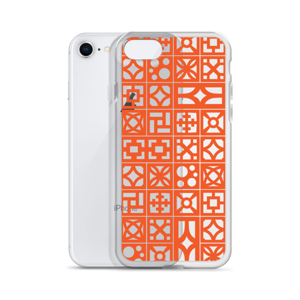 iPhone Orange Breeze Blocks "Pattern" Case