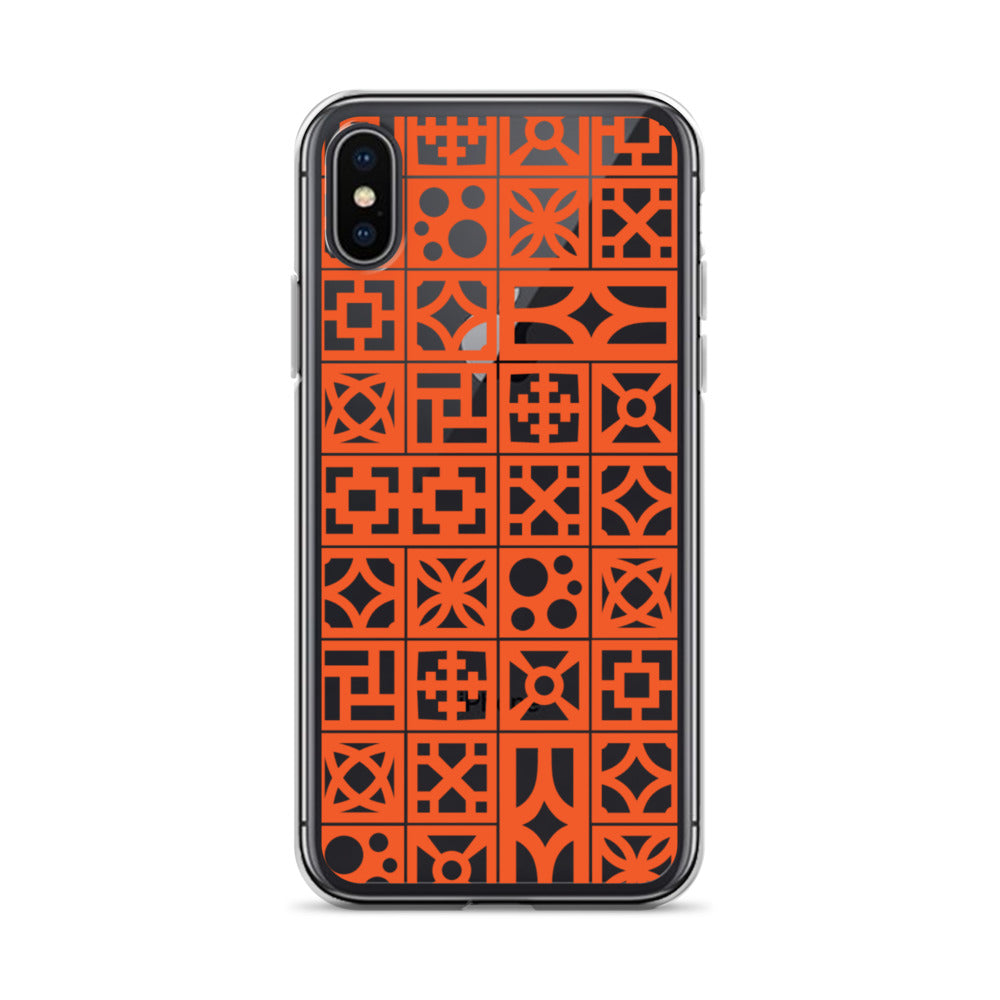 iPhone Orange Breeze Blocks "Pattern" Case