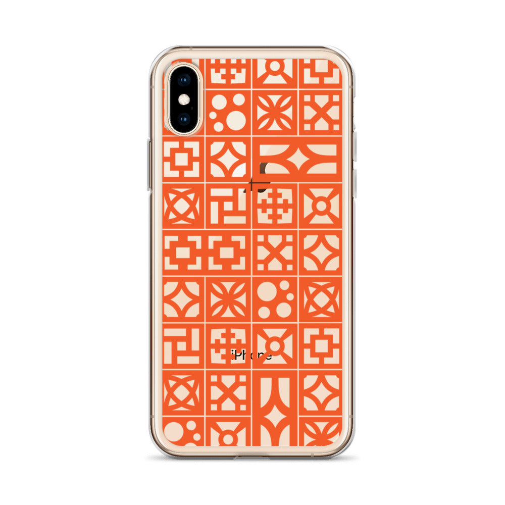 iPhone Orange Breeze Blocks "Pattern" Case