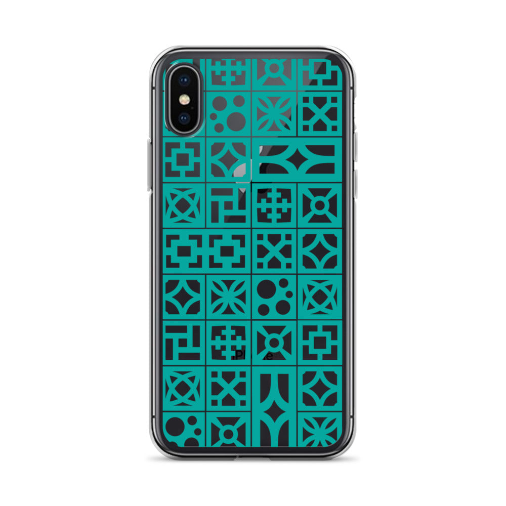 iPhone Aqua Breeze Blocks "Pattern" Case