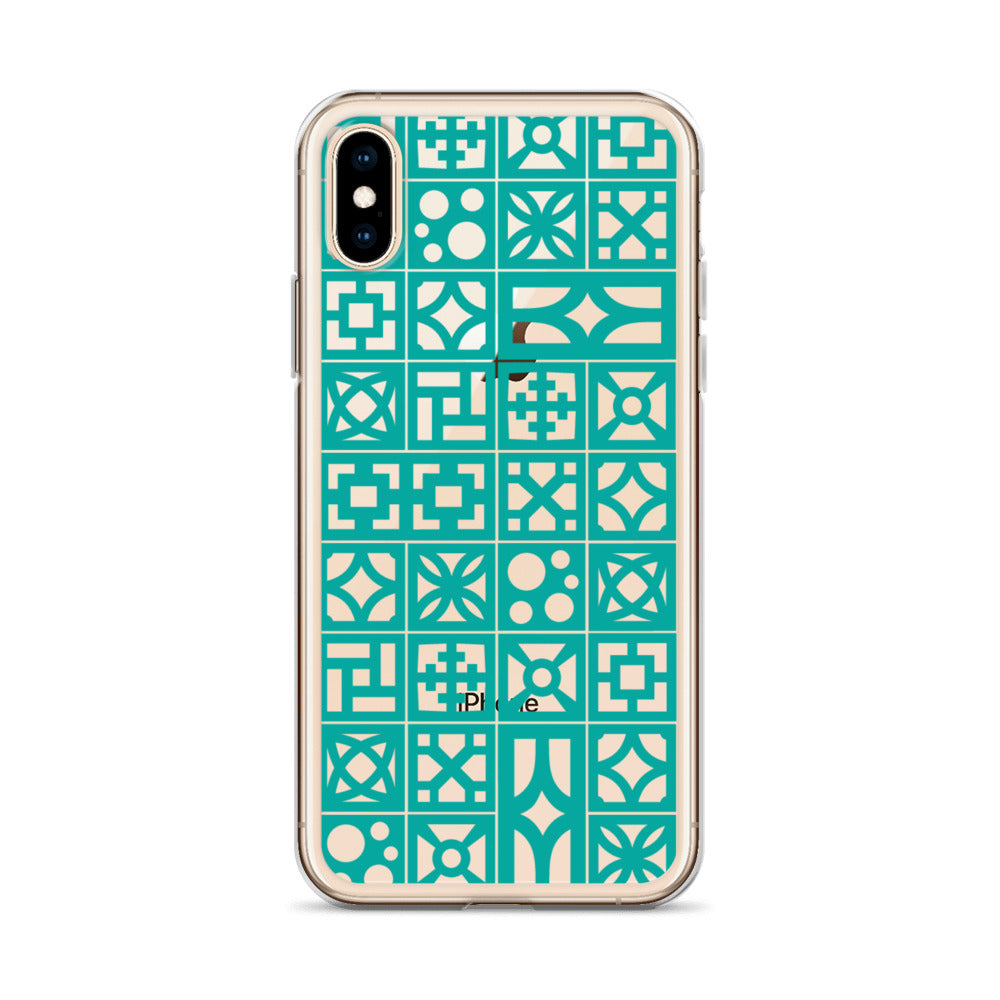 iPhone Aqua Breeze Blocks "Pattern" Case
