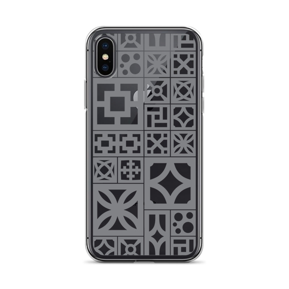 iPhone Grey Breeze Blocks "Motif" Case