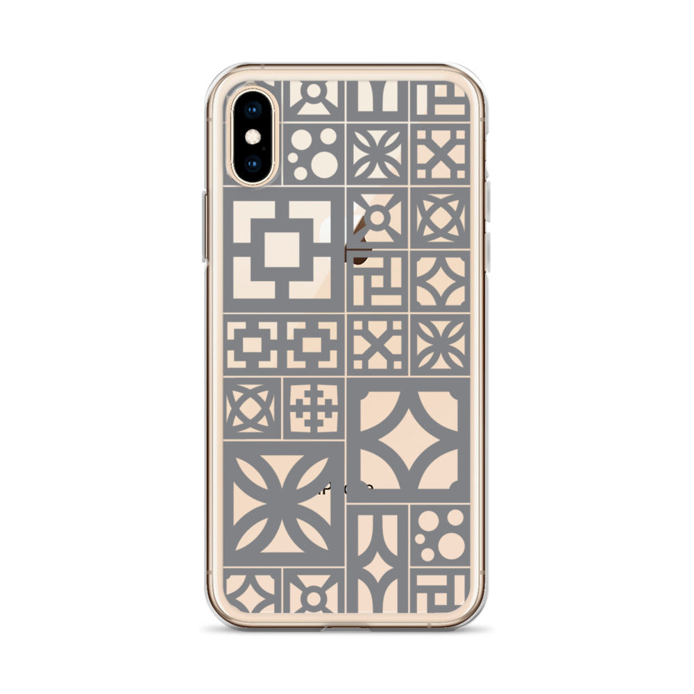 iPhone Grey Breeze Blocks "Motif" Case