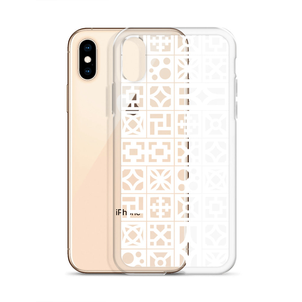 iPhone White Breeze Blocks "Pattern" Case