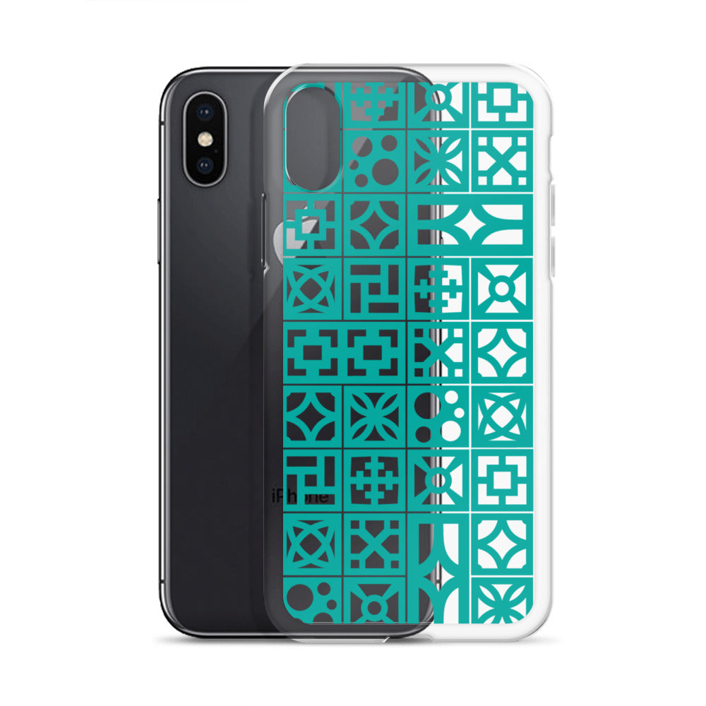 iPhone Aqua Breeze Blocks "Pattern" Case