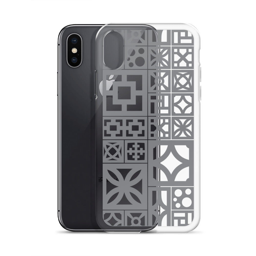 iPhone Grey Breeze Blocks "Motif" Case