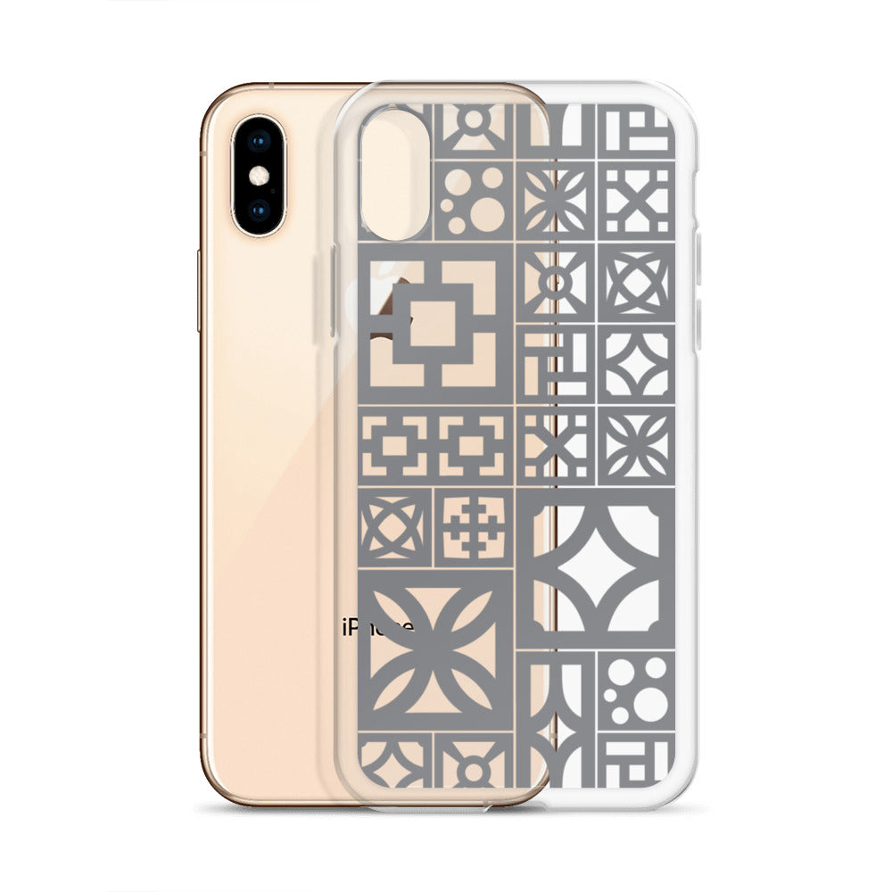 iPhone Grey Breeze Blocks "Motif" Case
