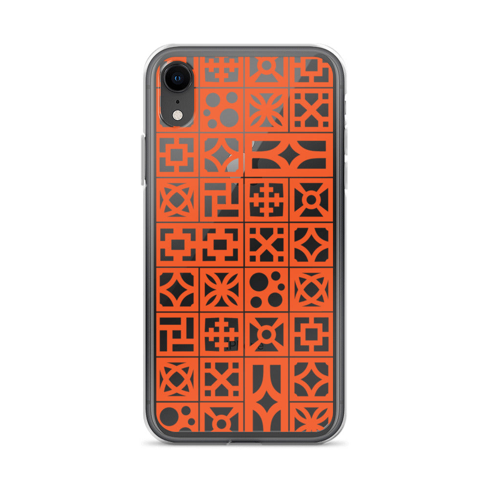 iPhone Orange Breeze Blocks "Pattern" Case