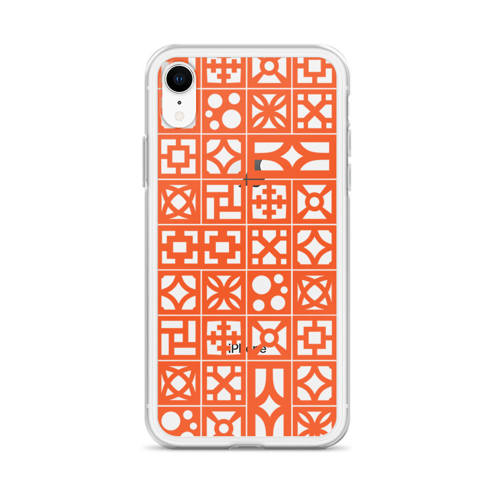 iPhone Orange Breeze Blocks "Pattern" Case