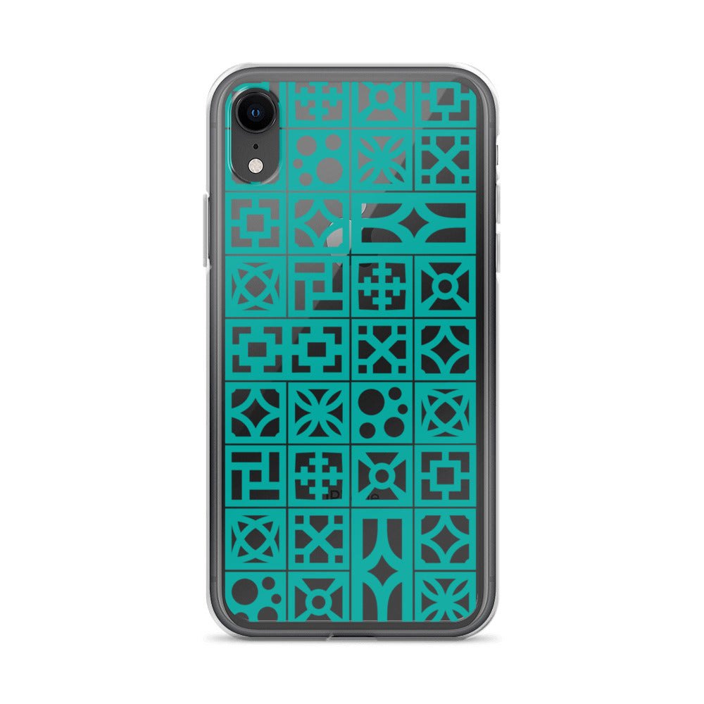 iPhone Aqua Breeze Blocks "Pattern" Case
