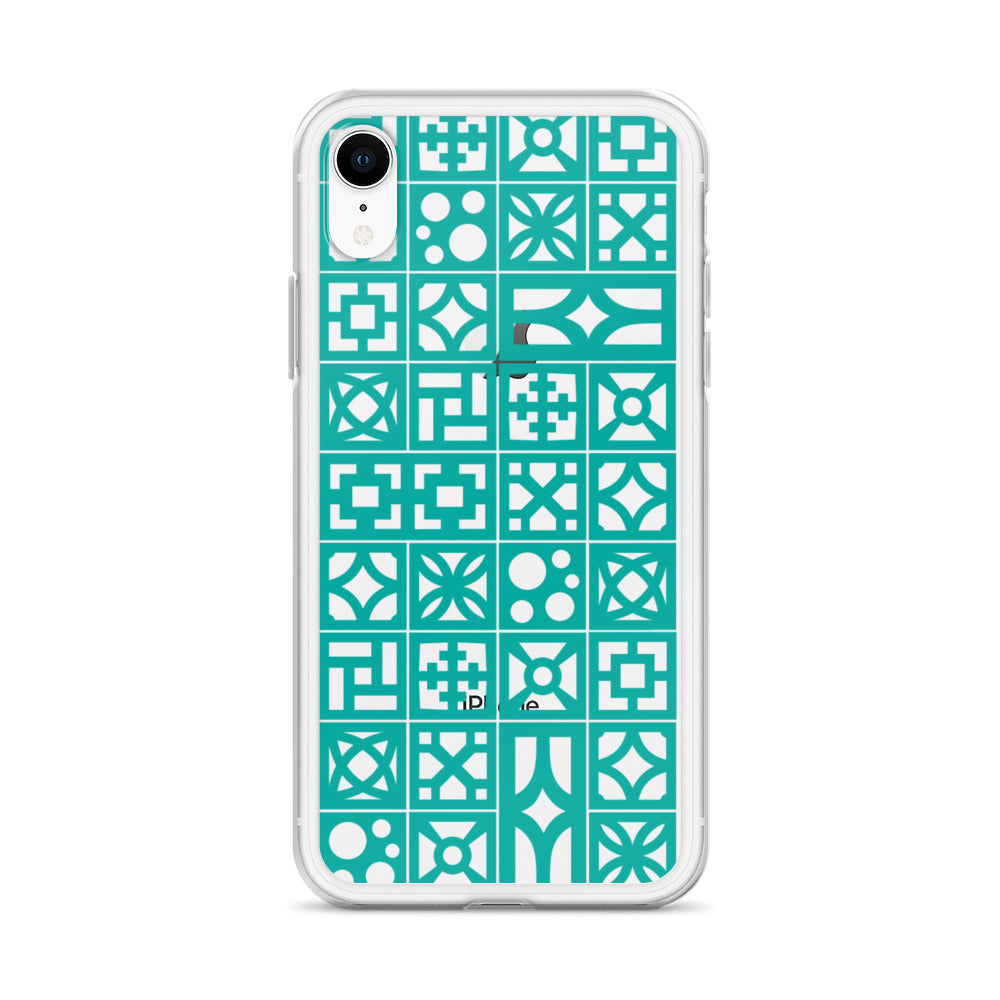 iPhone Aqua Breeze Blocks "Pattern" Case