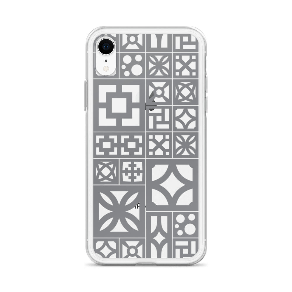 iPhone Grey Breeze Blocks "Motif" Case