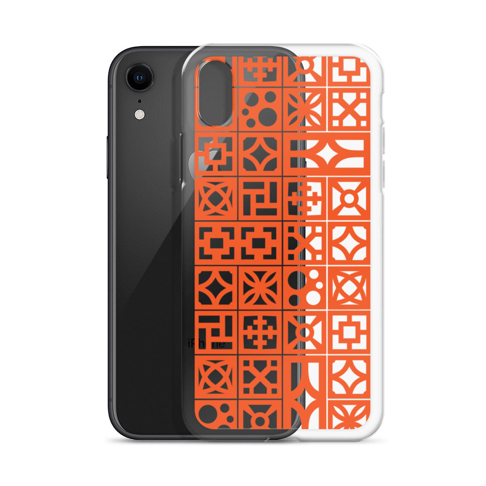 iPhone Orange Breeze Blocks "Pattern" Case