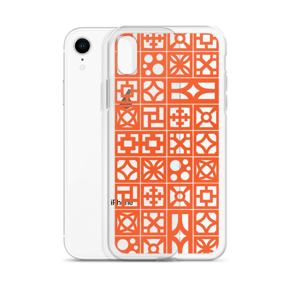 iPhone Orange Breeze Blocks "Pattern" Case