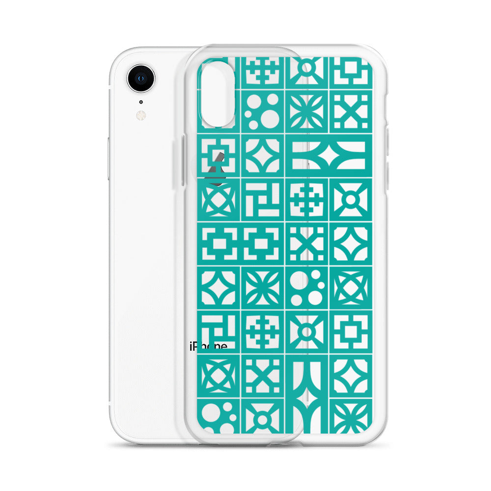 iPhone Aqua Breeze Blocks "Pattern" Case