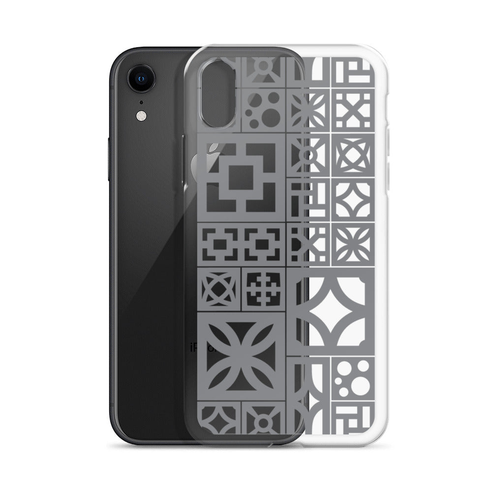 iPhone Grey Breeze Blocks "Motif" Case