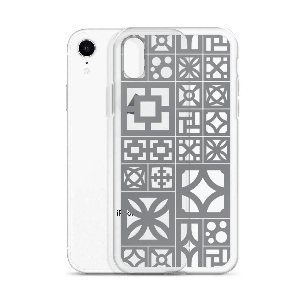 iPhone Grey Breeze Blocks "Motif" Case