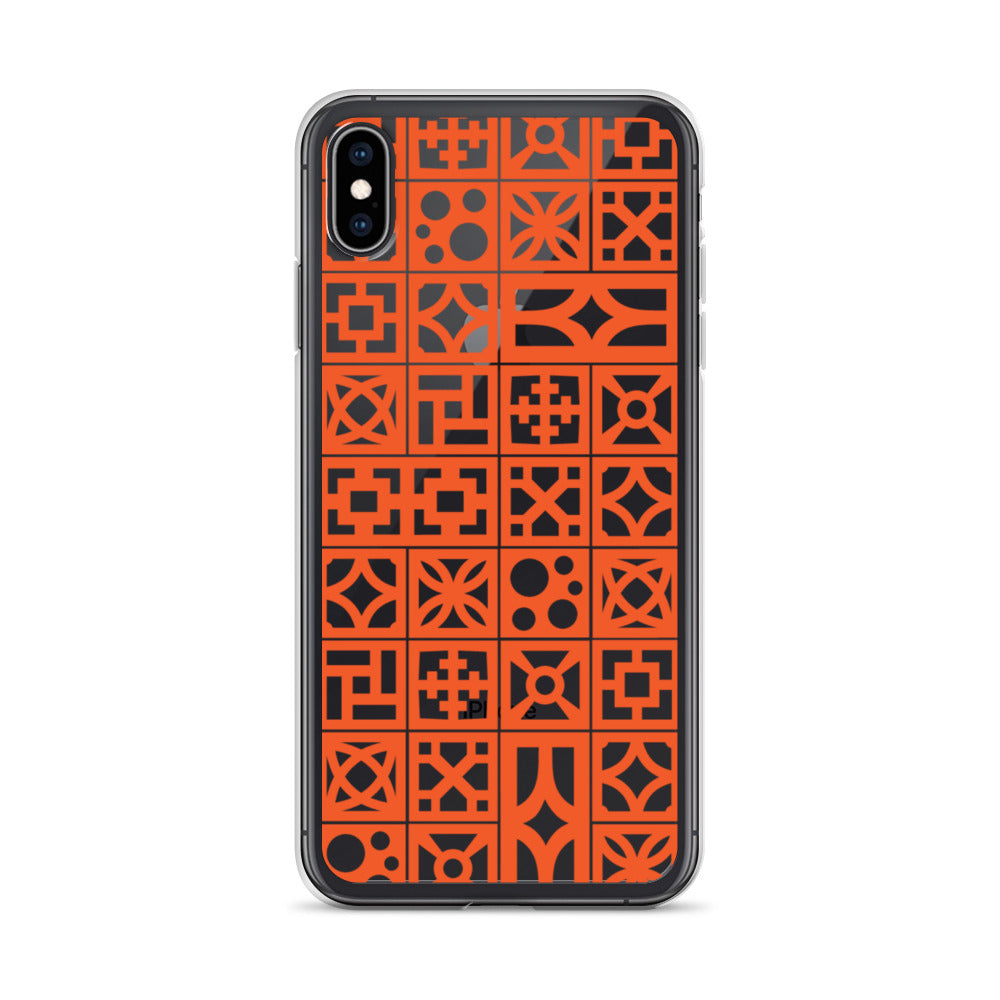 iPhone Orange Breeze Blocks "Pattern" Case
