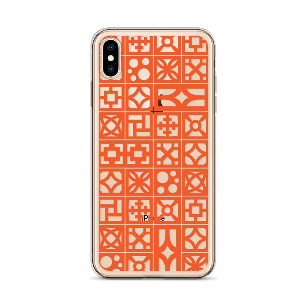 iPhone Orange Breeze Blocks "Pattern" Case