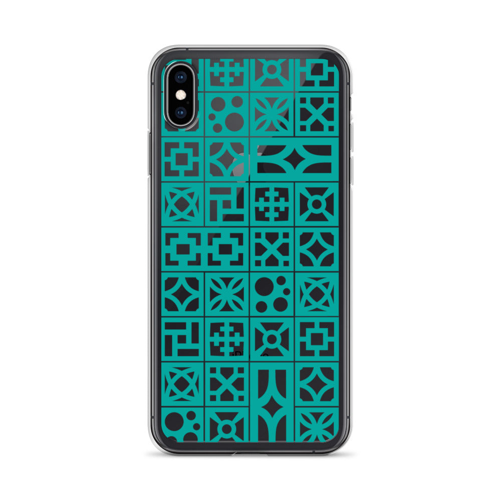 iPhone Aqua Breeze Blocks "Pattern" Case